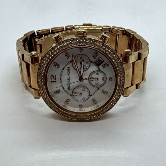 Michael Kors Parker MK5491 Women\'s Gold Stainless Steel Analog Dial Watch JNA400 main image 8